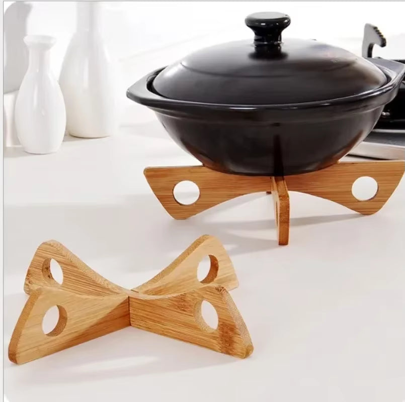 Bamboo Heat Resistant Pan Mats Removable Pot Mat Holder Kitchen Cooking Insulation Pad Bowl Cup Coasters